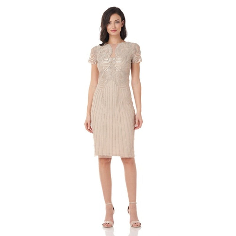 JS Collections - Womens Beaded Cocktail Dress