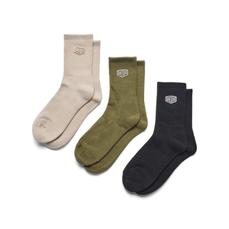 Deus Ex Machina - Mens Shield 3-Pack Socks
