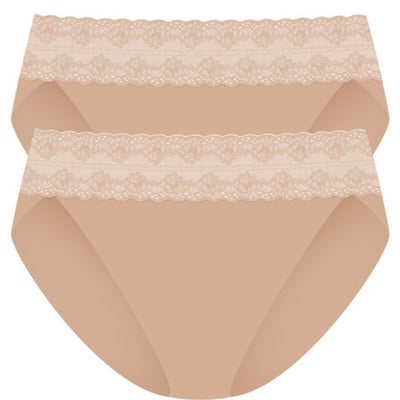 Natori - Womens Bliss Perfection One Size French Bikini 2-Pack
