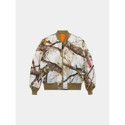 Alpha Industries - Mens Ma-1 Heritage Fit Flight Jacket (Snow Realtree)