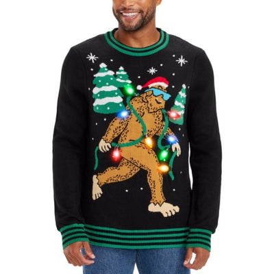 Tipsy Elves - Mens Lit Legend Light Up Ugly Christmas Sweater