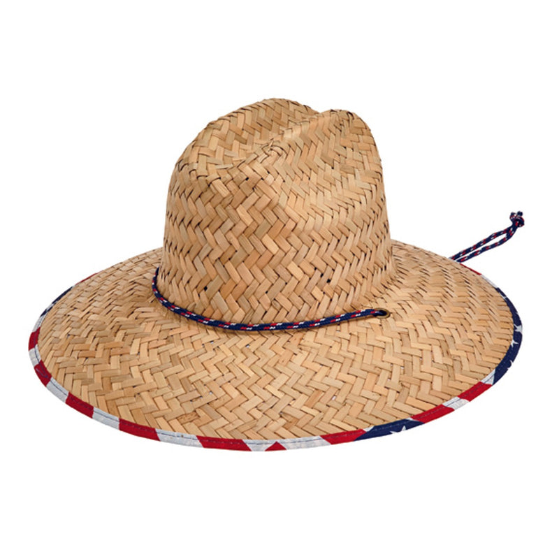 San Diego Hat Company - Mens Straw Lifeguard with Under Brim