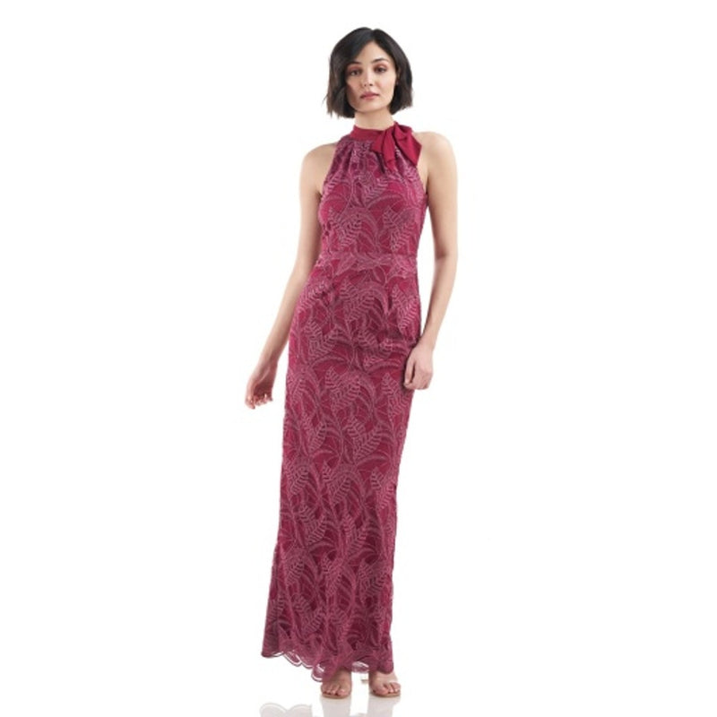 JS Collections - Womens Dakota Bow Column Gown
