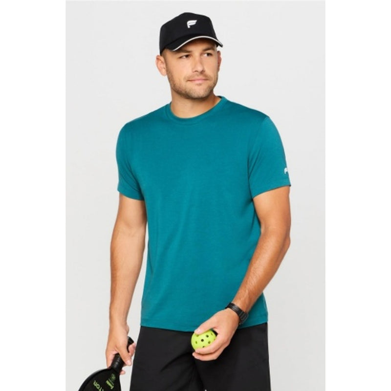 Fabletics - Mens the 24-7 Tee - Green Abyss