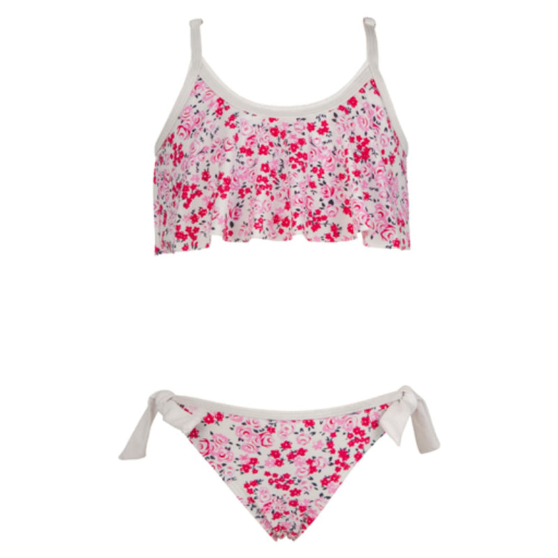 Snapper Rock - Girls Floral Flounce Bikini