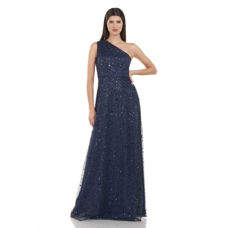 JS Collections - Womens Alana One Shoulder a-Line Gown