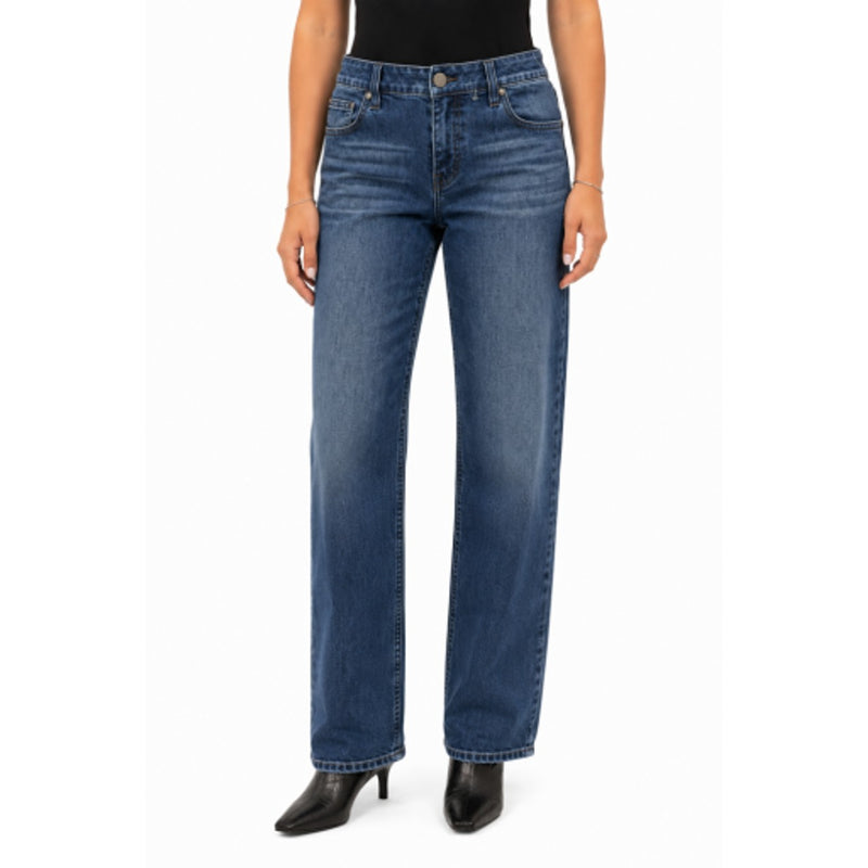 1822 Denim - Womens Petite 28" 90"S Loose Straight Leg Jean