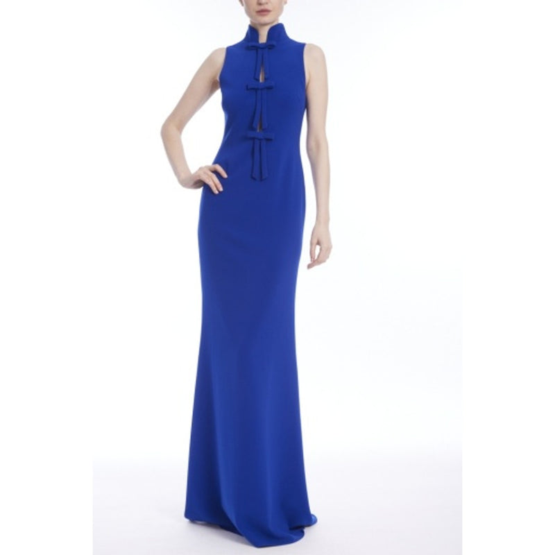 Badgley Mischka - Womens Bow Frt Gown