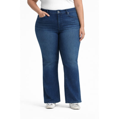 1822 Denim - Womens Plus 30" Better Butter Slim Boot Jean