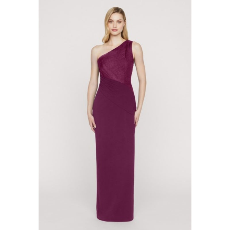 JS Collections - Womens Ingrid Mixed Media Gown