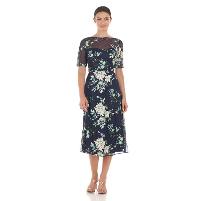 JS Collections - Womens Josephine a-Line Midi Dress
