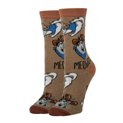 Oooh Yeah - Womens Crew Socks-Meowdy