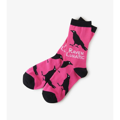 Little Blue House - Raven Lunatic Womens Crew Socks