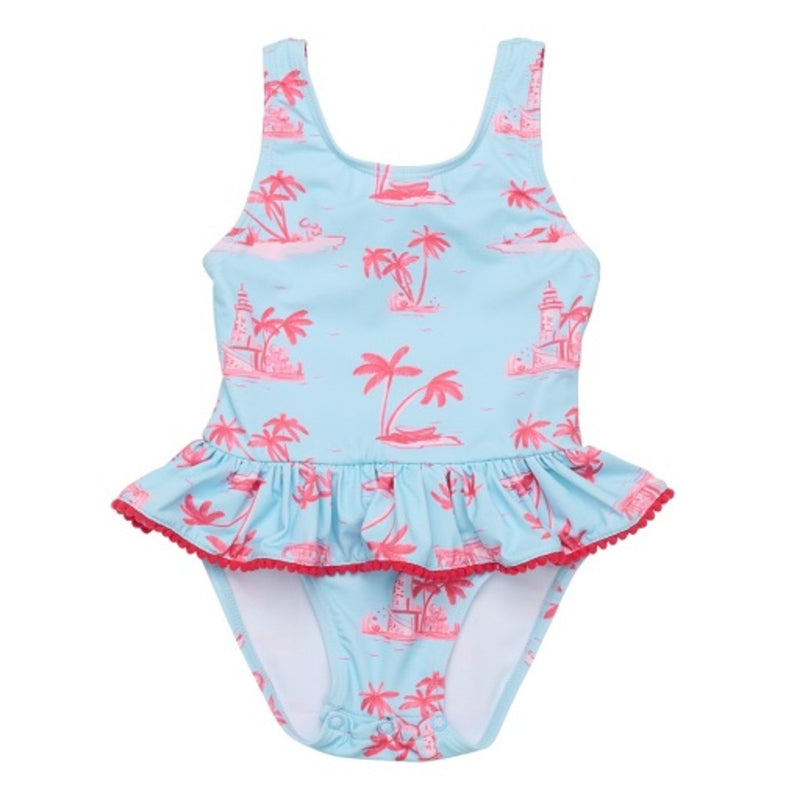Snapper Rock - Girls Lighthouse Island Sustainable Skirt Swimsuit