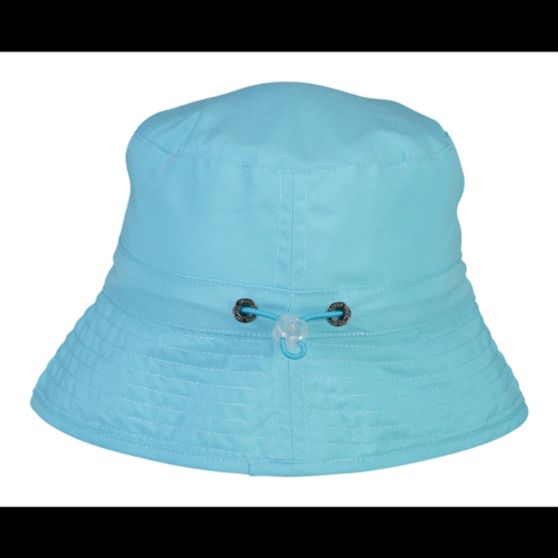 Snapper Rock - Kids Uv50 Bucket Hat Solid Aqua