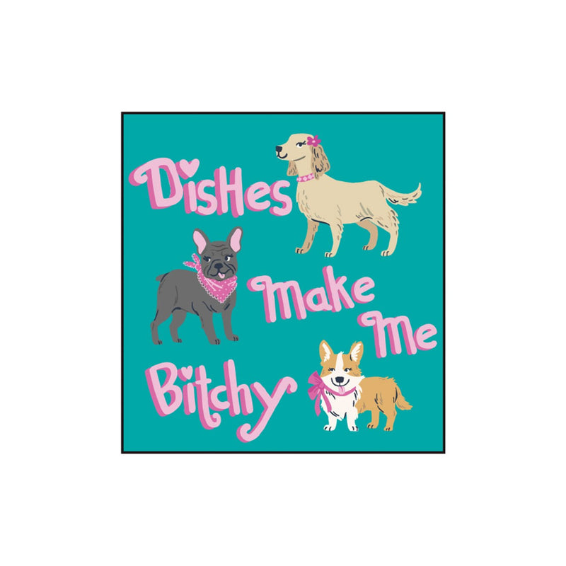 Little Blue House - Unisex Dishes Make Me Bitchy Eco Dishcloth