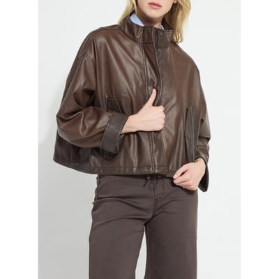 Lysse - Womens Mina Oversized Washed Vegan Leather Coat