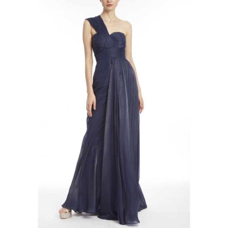 Badgley Mischka - Womens Draped One Shldr