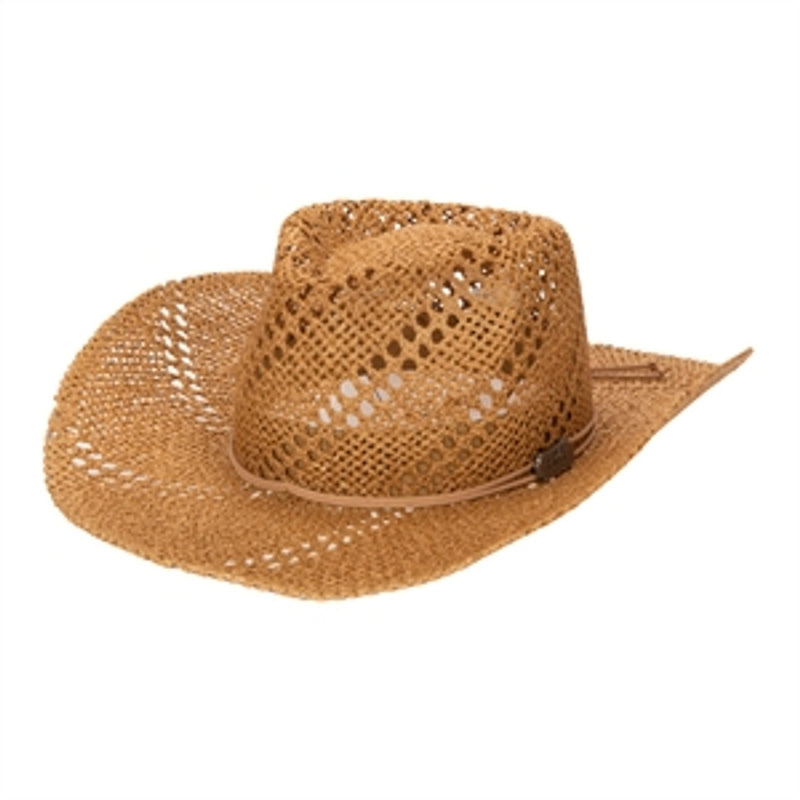 San Diego Hat Company - Womens Pinched Crown Woven Paper