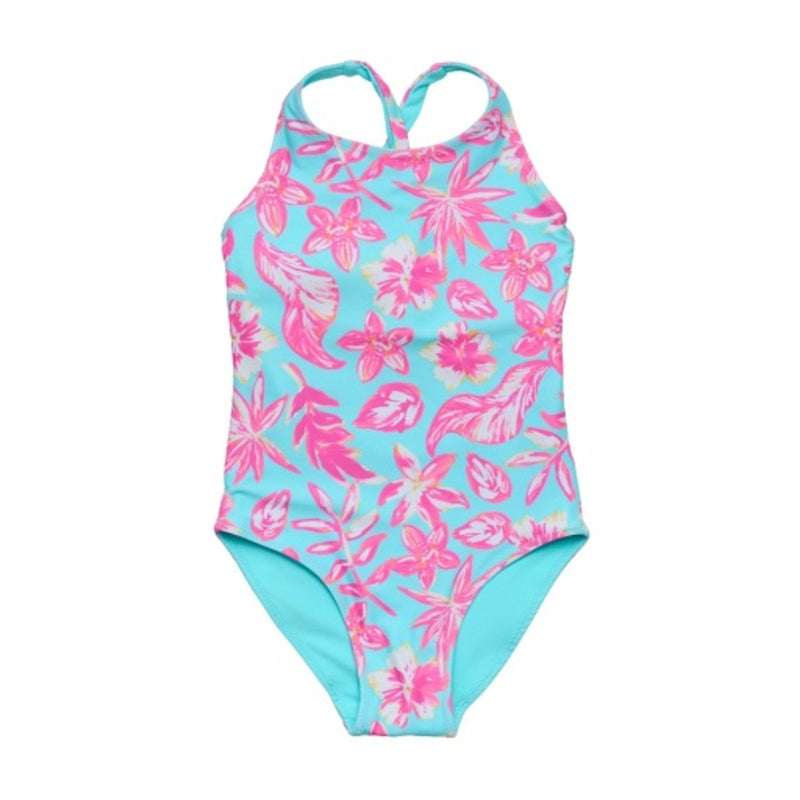 Snapper Rock - Girls Tropical Glow X Back Swimsuit