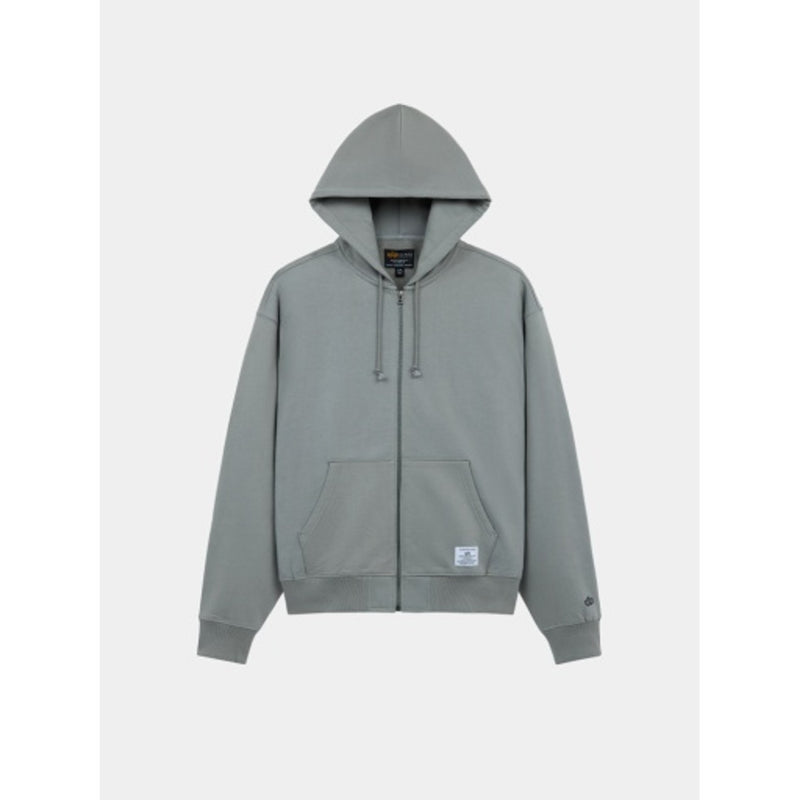 Alpha Industries - Mens Essential Full Zip Hoodie Relaxed Fit Sweatshirt