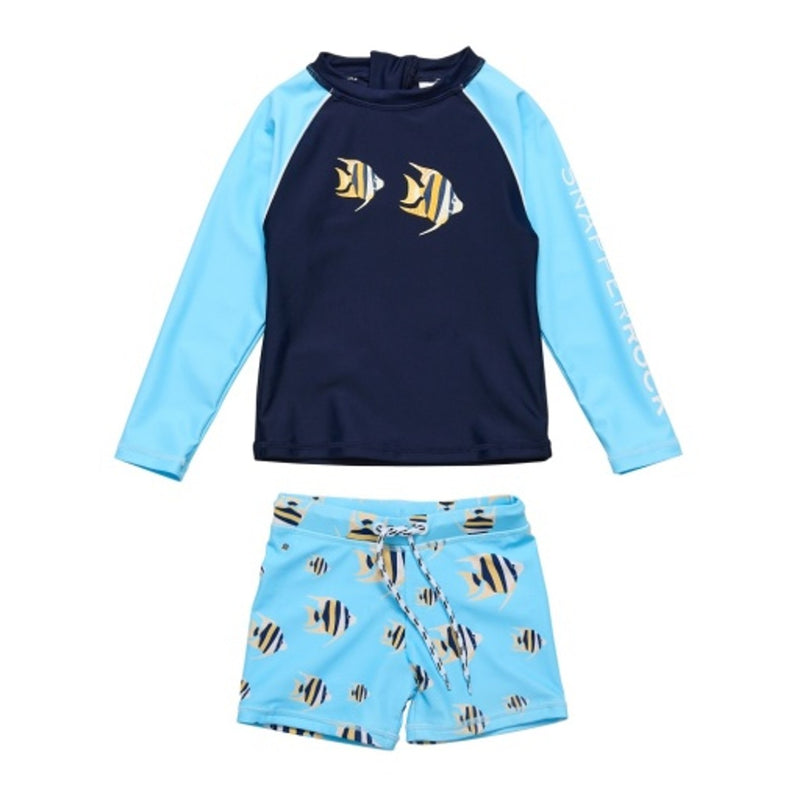 Snapper Rock - Boys Angel Fish Long Sleeve Baby Set