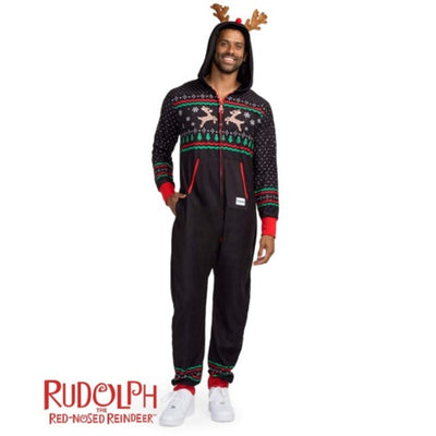 Tipsy Elves - Mens Fair Isle Rudolph Jumpsuit