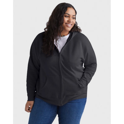 Hanes - Womens Just My Size Ecosmart Women's Full-Zip Fleece Hoodie (Plus Size)
