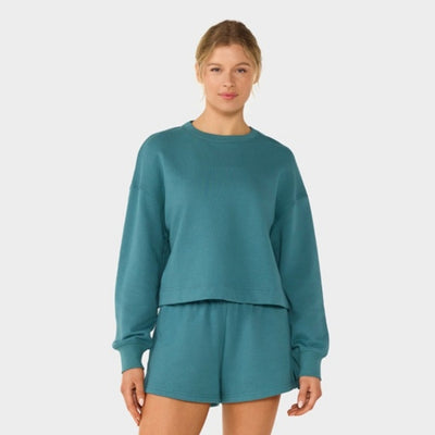 Thirty Three Threads - Unisex Crewneck French Terry Sweatshirt Teal