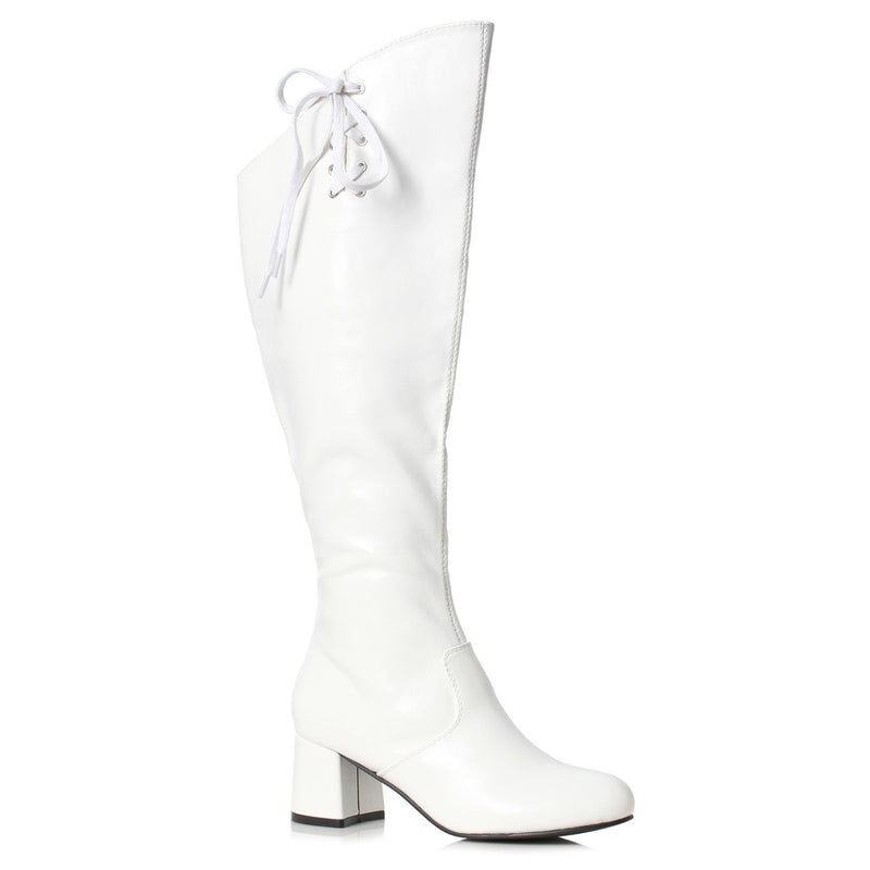 Ellie Shoes - 3" Heel Knee High Boot with Side Zipper & Lace Up Detail