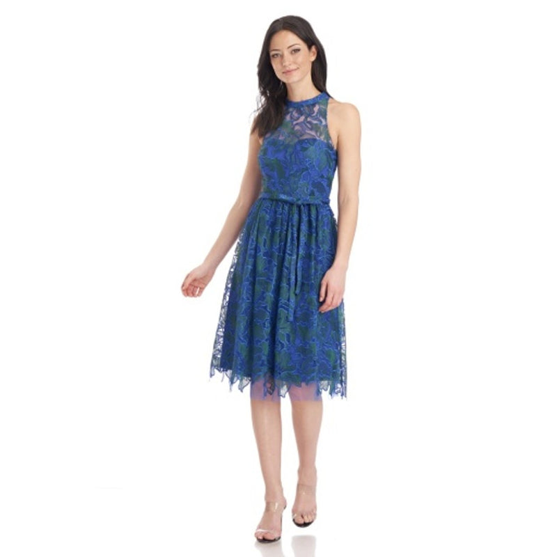 JS Collections - Womens Lou Halter Knee Length Dress