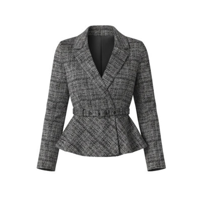 Liverpool Los Angeles - Womens Belted Peplum Blazer