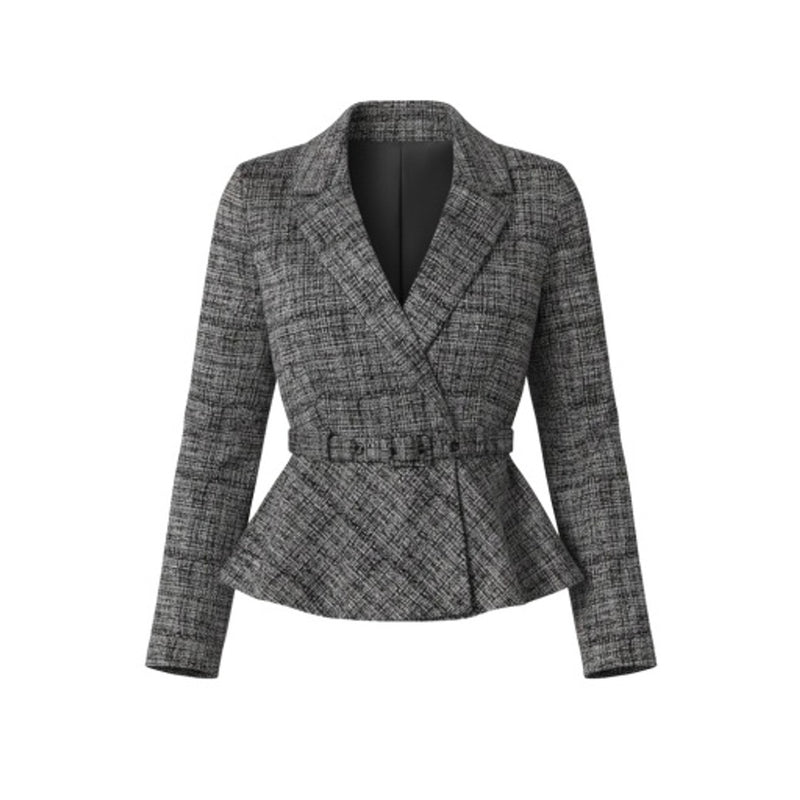 Liverpool Los Angeles - Womens Belted Peplum Blazer