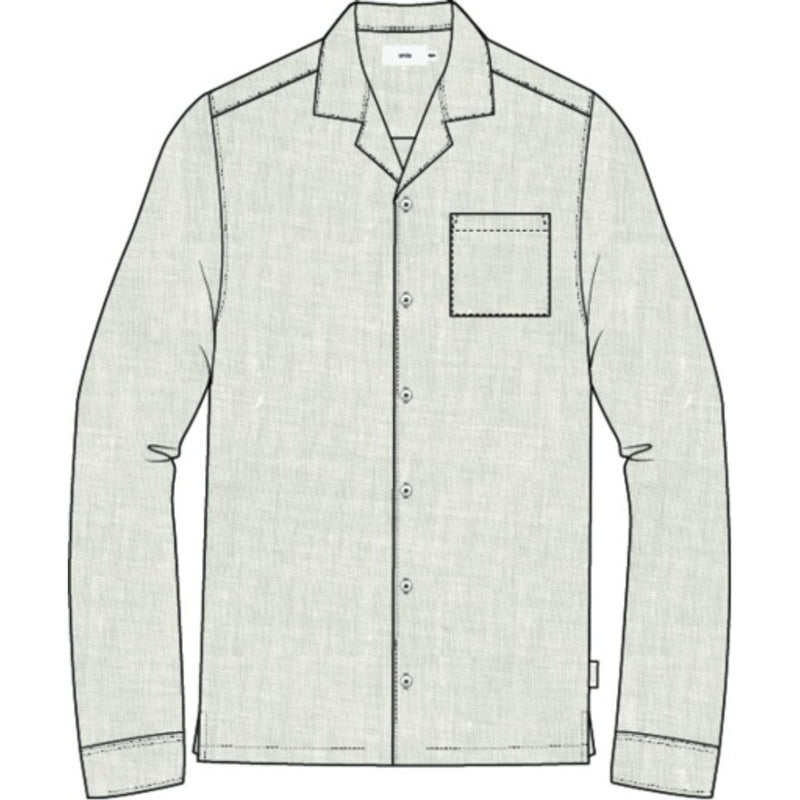 Onia - Mens Linen Home Long Sleeve Camp Shirt