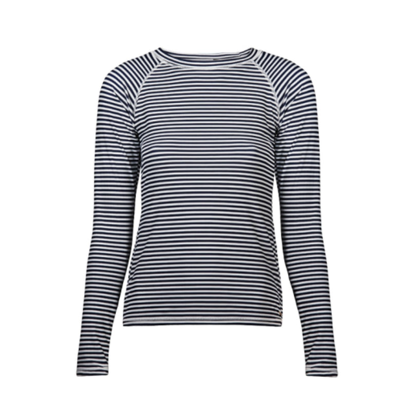 Snapper Rock - Womens Ladies Waiheke Stripe Long Sleeve Rash Top