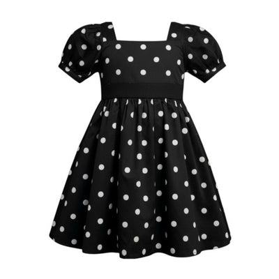 Hope & Henry - Girls Organic Puff Sleeve Party Dress