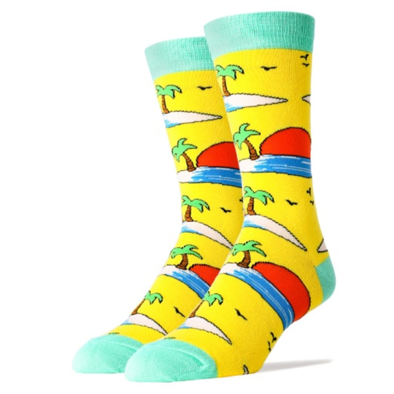 Oooh Yeah - Mens Crew Socks Sunset