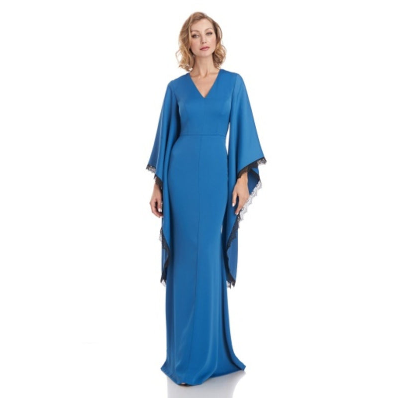 JS Collections - Womens Briella V-Neck Gown