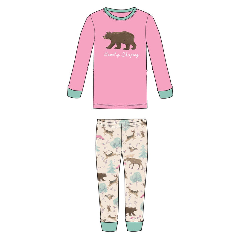 Little Blue House - Forest Creatures Kids Pajama Set