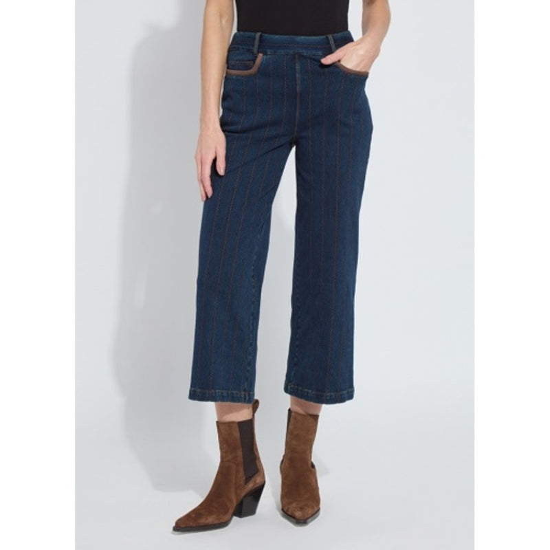 Lysse - Womens Landon Embroidered Wide Leg Denim