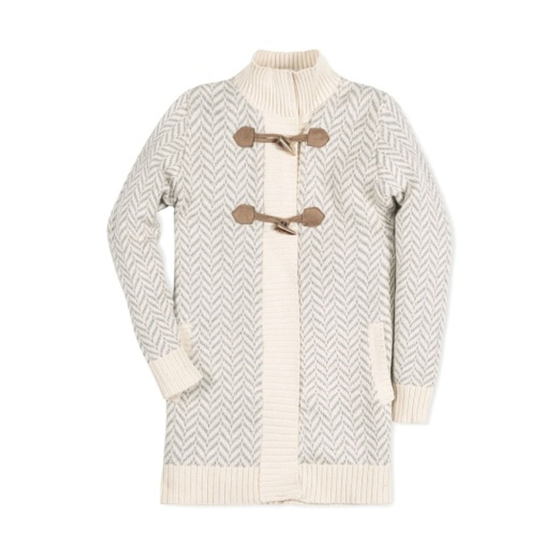 Hope & Henry - Girls Organic Toggle Sweater with Zipper