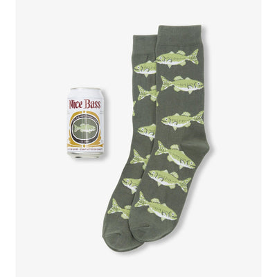 Little Blue House - Nice Bass Mens Beer Can Socks