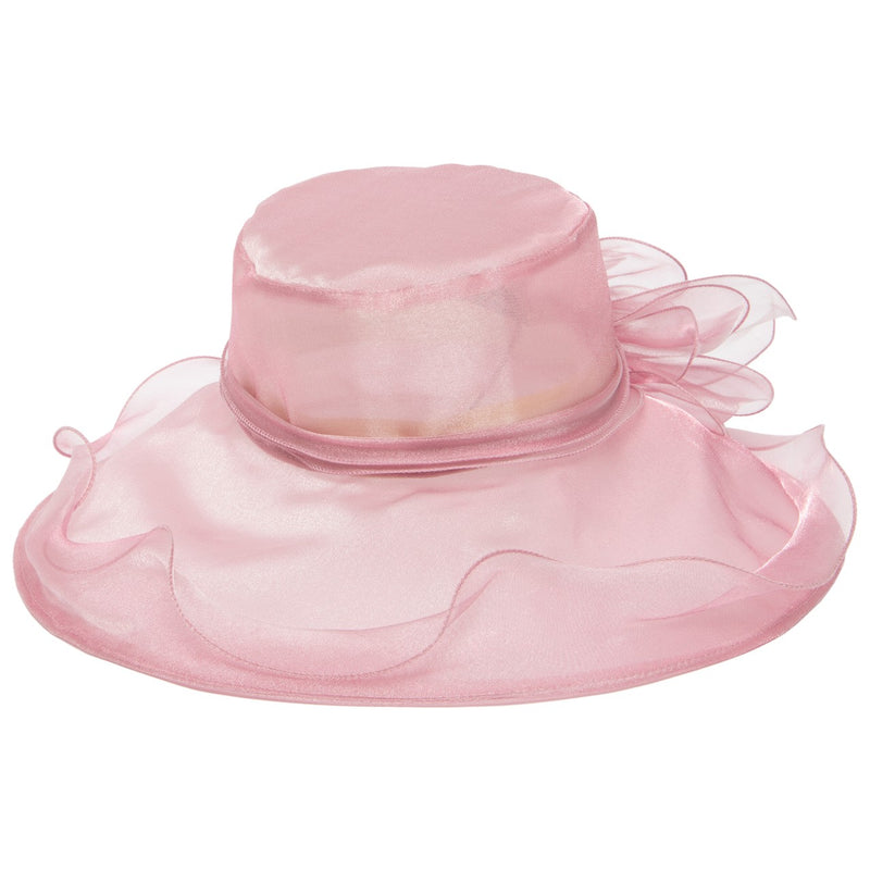 San Diego Hat Company - Stiff Organza Dress Hat with Wire Brim