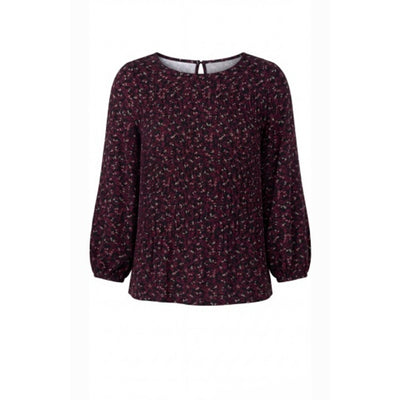 Liverpool Los Angeles - Womens 3/4 Slv Smocked Knit Top