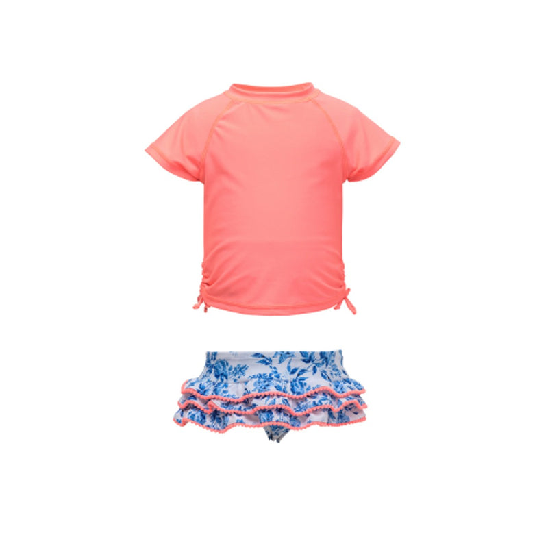 Snapper Rock - Baby Cottage Floral Short Sleeve Ruffle Set
