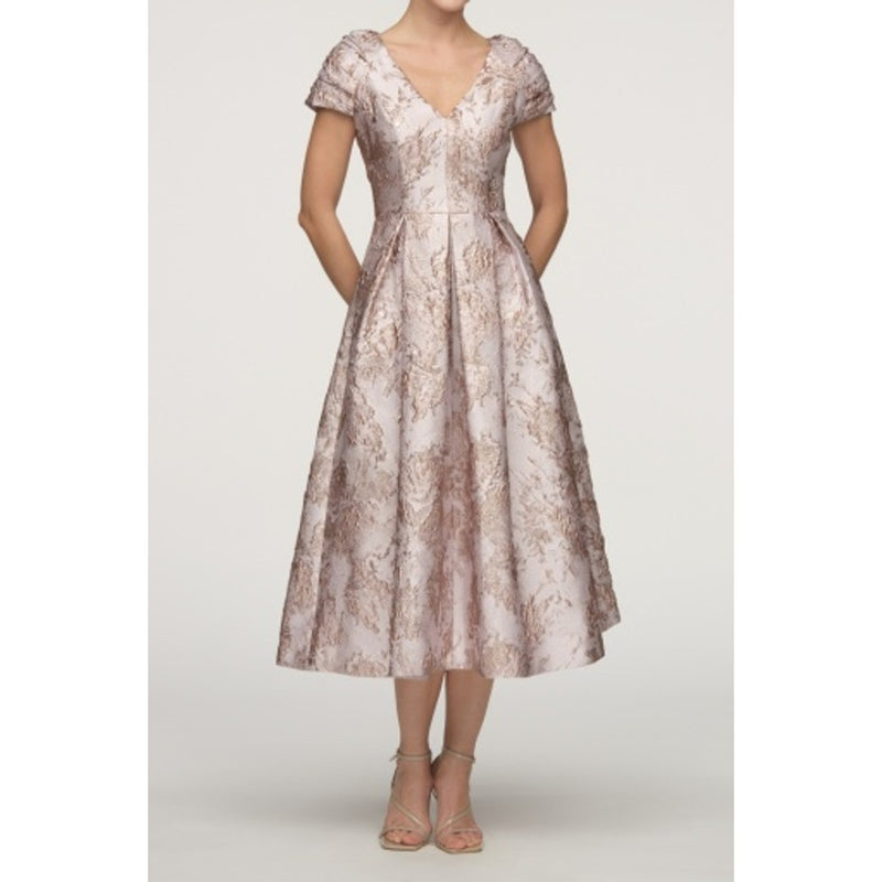 JS Collections - Womens Caroline Tea Length Cocktail