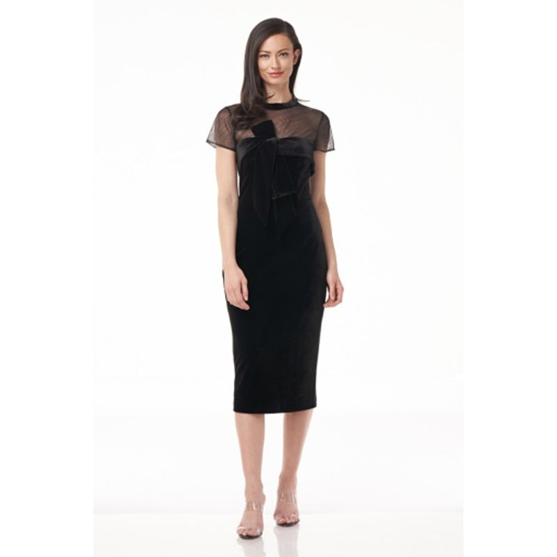 JS Collections - Womens Velvet Cocktail Dress