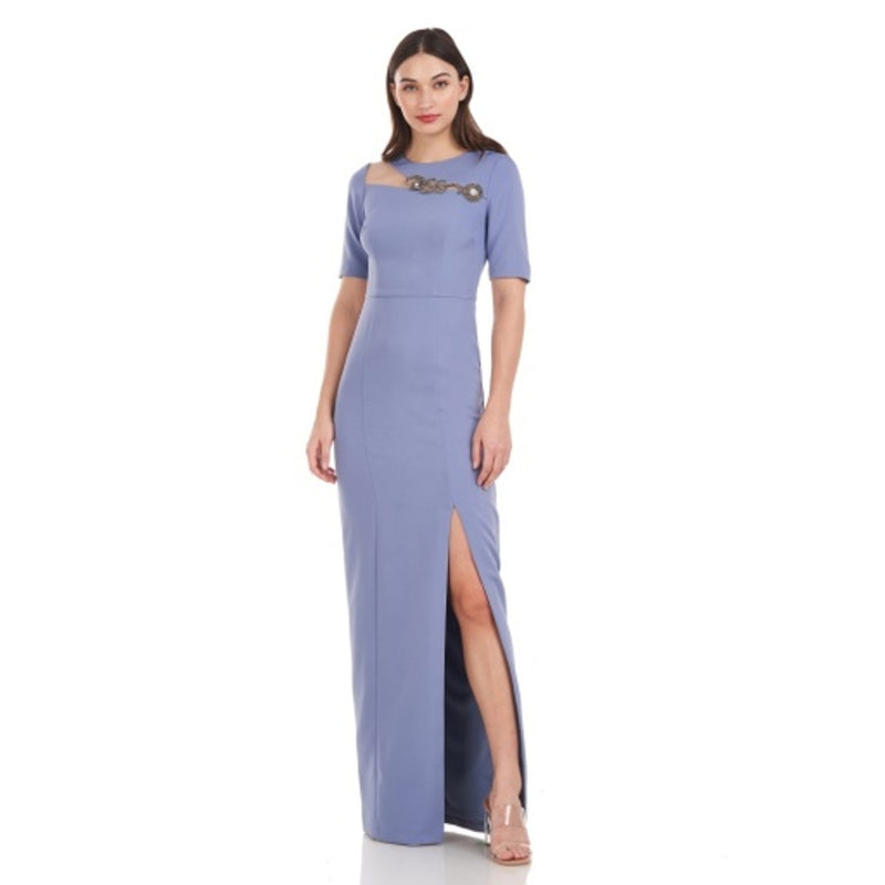 JS Collections - Womens Ivy Beaded Column Gown