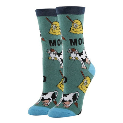 Oooh Yeah - Womens Crew Socks Mooo