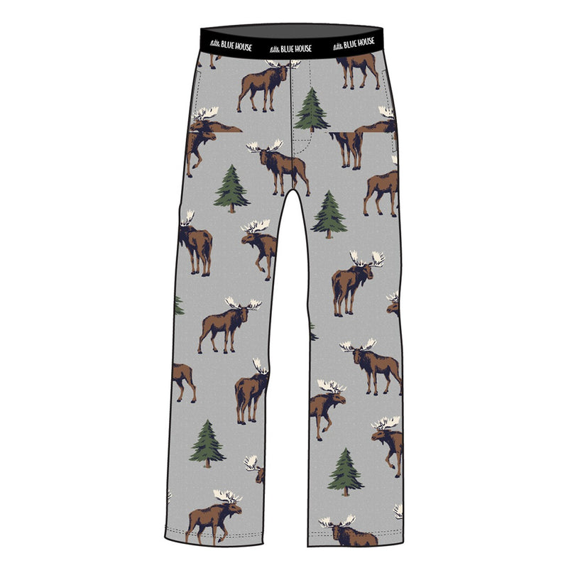 Little Blue House - Wild Moose Mens Jersey Pajama Pants